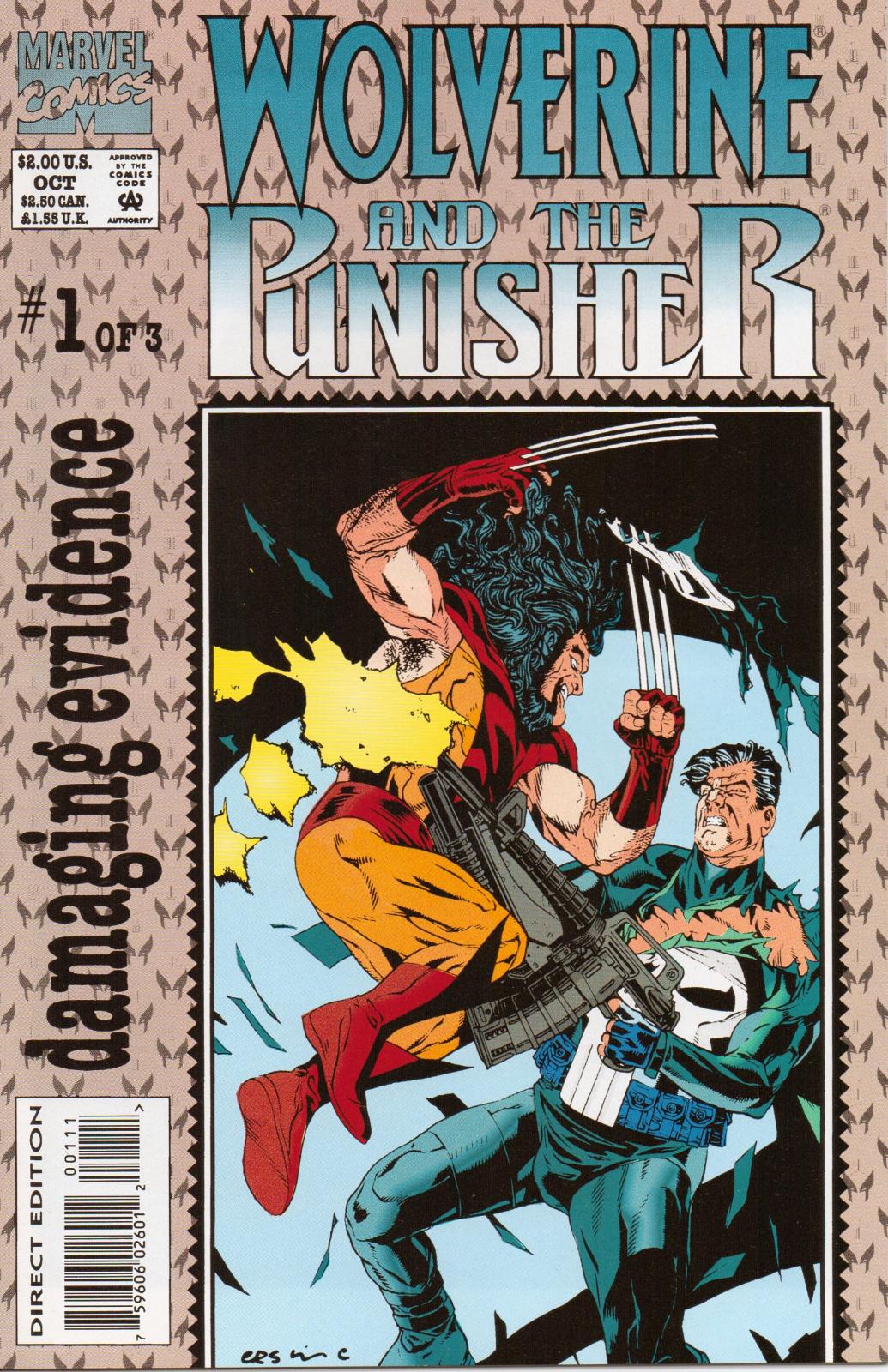 Wolverine and the Punisher: Damaging Evidence #1 (1993) Comic Books Wolverine and the Punisher: Damaging Evidence