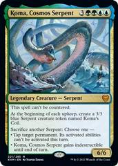 Koma, Cosmos Serpent 1x FOIL KHM MTG Kaldheim Mythic MINT green blue Koma, Cosmos Serpent 1x FOIL KHM MTG Kaldheim Mythic MINT green blue