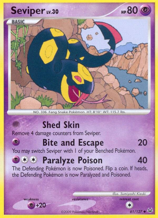 Seviper #61 Pokemon Platinum