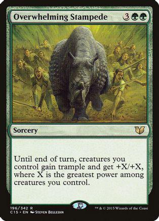 Overwhelming Stampede Magic Commander 2015