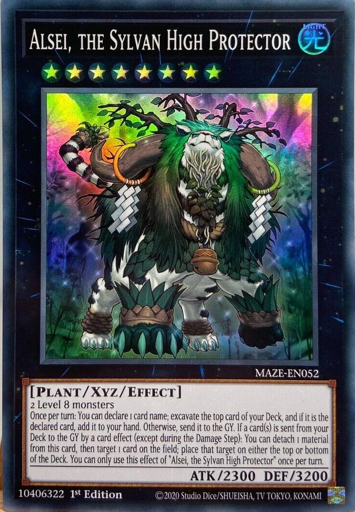 Alsei, the Sylvan High Protector MAZE-EN052 YuGiOh Maze of Memories