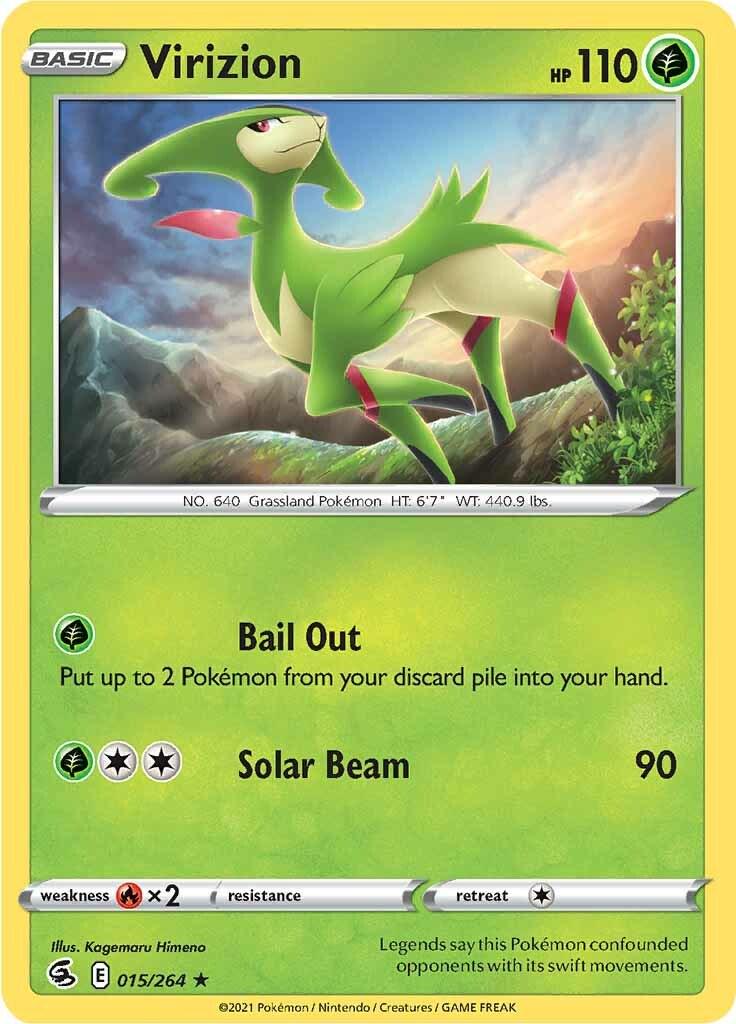 Virizion #15 Pokemon Fusion Strike