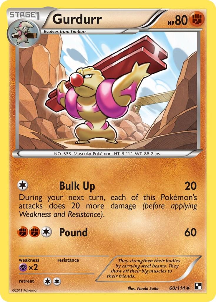 Gurdurr #60 Pokemon Black & White