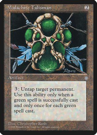Malachite Talisman Magic Ice Age