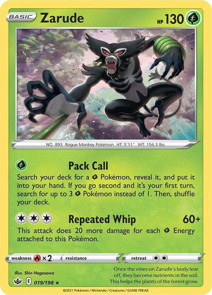 Zarude #19 Pokemon Chilling Reign