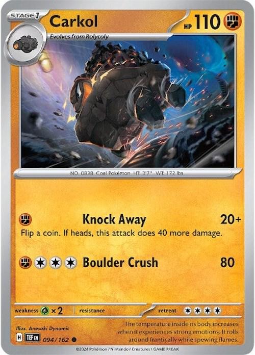 Carkol #94 Pokemon Temporal Forces