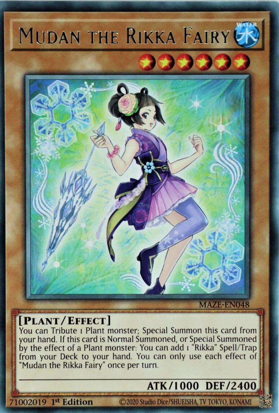 Mudan the Rikka Fairy MAZE-EN048 YuGiOh Maze of Memories