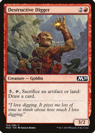 Destructive Digger #134 Magic Core Set 2020