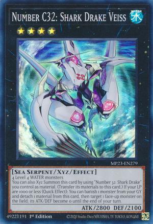 Number C32: Shark Drake Veiss MP23-EN279 YuGiOh 25th Anniversary Tin: Dueling Heroes Mega Pack