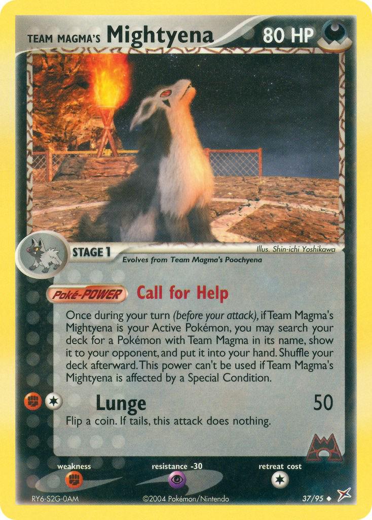 Mightyena #37 Pokemon Team Magma & Team Aqua