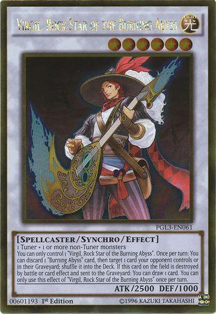 Virgil, Rock Star of the Burning Abyss PGL3-EN061 YuGiOh Premium Gold: Infinite Gold