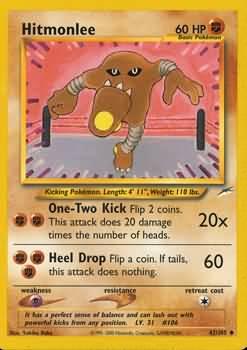 Hitmonlee #42 Pokemon Neo Destiny