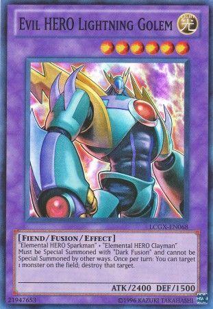 Evil HERO Lightning Golem LCGX-EN068 YuGiOh Legendary Collection 2: The Duel Academy Years Mega Pack