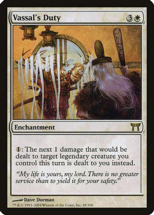 Vassal's Duty Magic Champions of Kamigawa