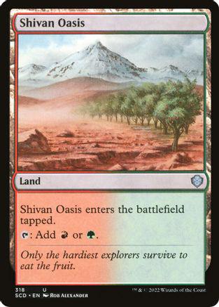 Shivan Oasis #318 Magic Starter Commander Decks