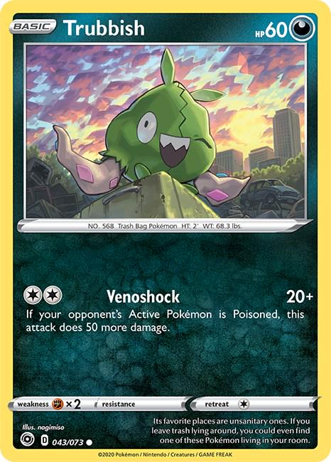 Trubbish #43 Pokemon Champion's Path