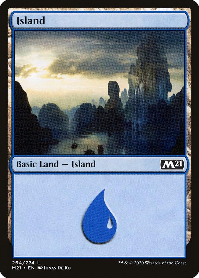 Island #264 Magic Core Set 2021