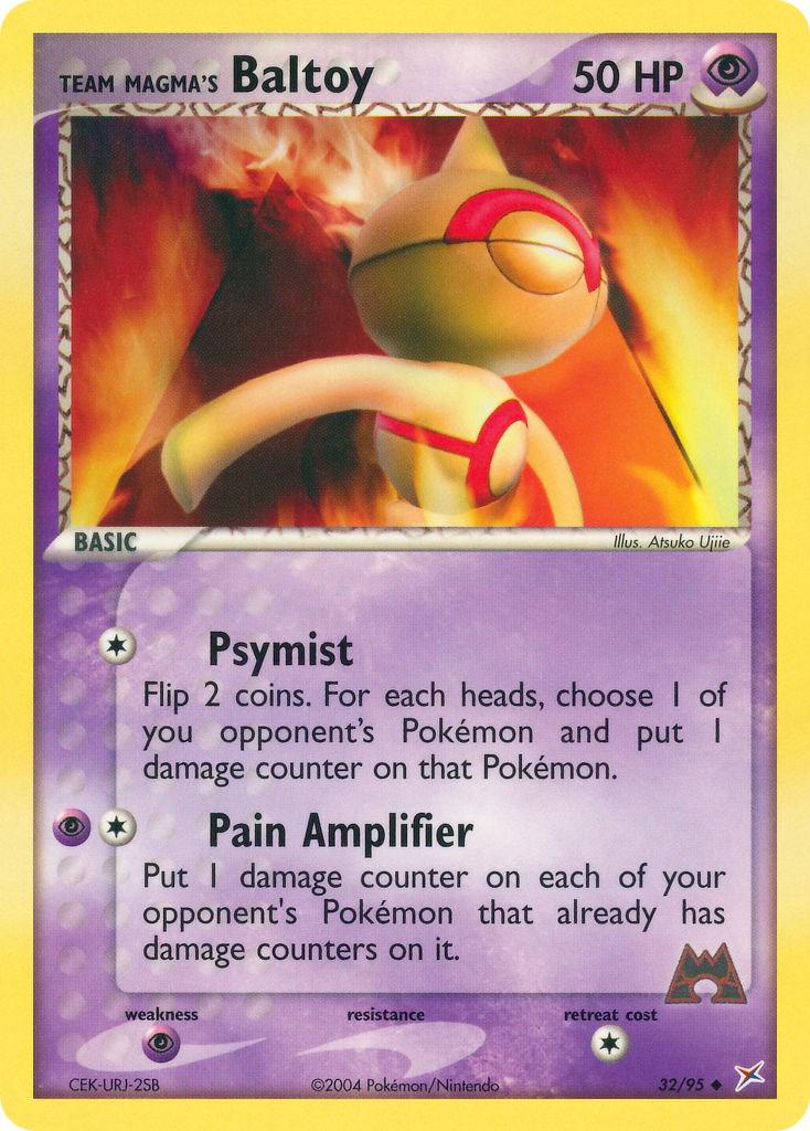 Baltoy #32 Pokemon Team Magma & Team Aqua