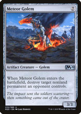 Meteor Golem #232 Magic Core Set 2020