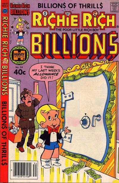 Richie Rich Billions #34 (1980) Comic Books Richie Rich Billions