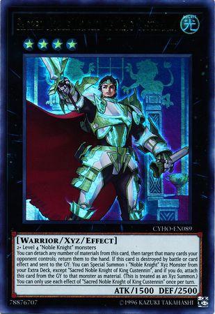 Sacred Noble Knight of King Custennin CYHO-EN089 YuGiOh Cybernetic Horizon