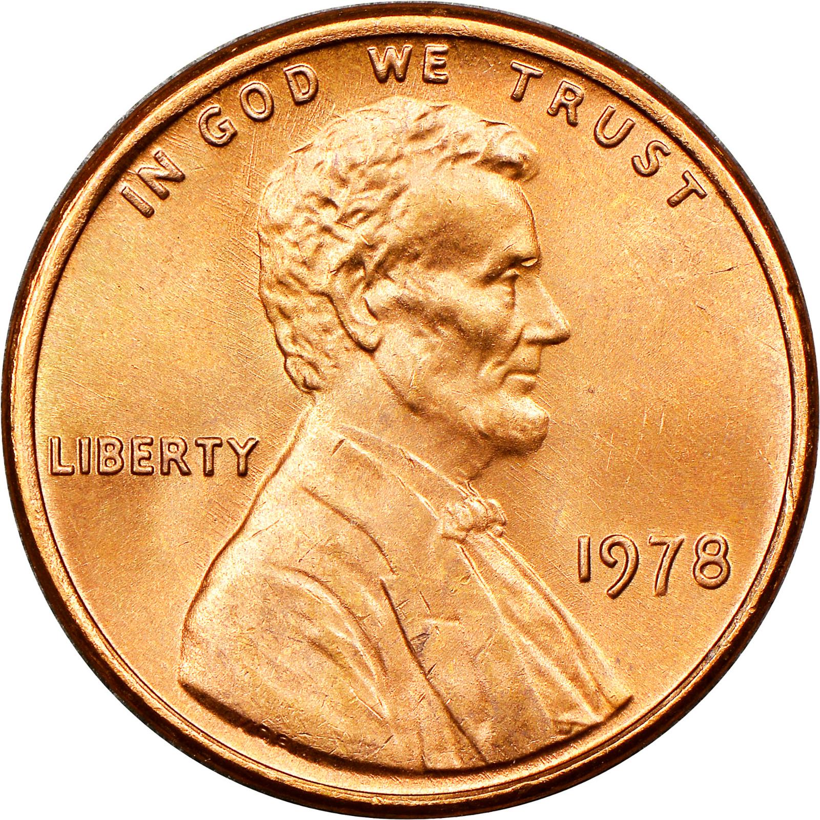 1978 Coins Lincoln Memorial Penny