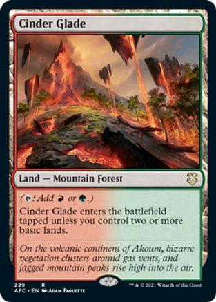 Cinder Glade #229 Magic Adventures in the Forgotten Realms Commander