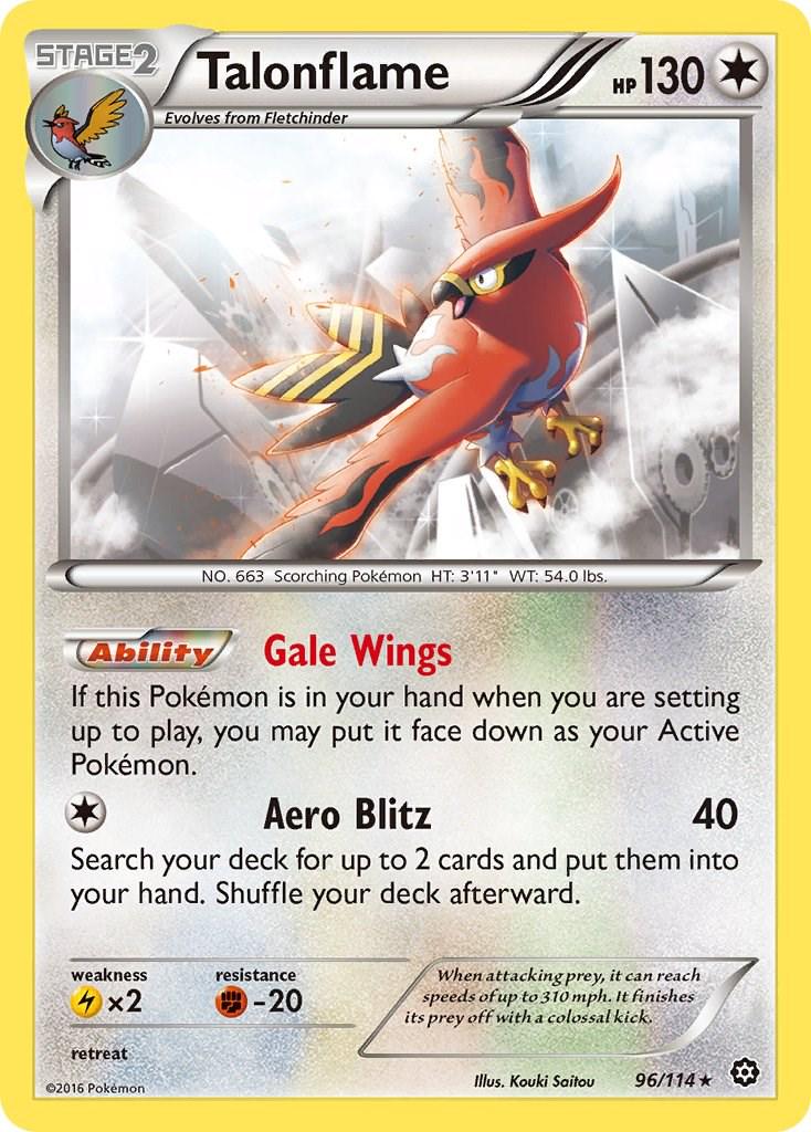 Talonflame #96 Pokemon Steam Siege