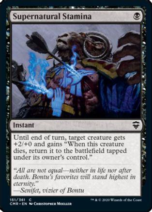 Supernatural Stamina #151 Magic Commander Legends