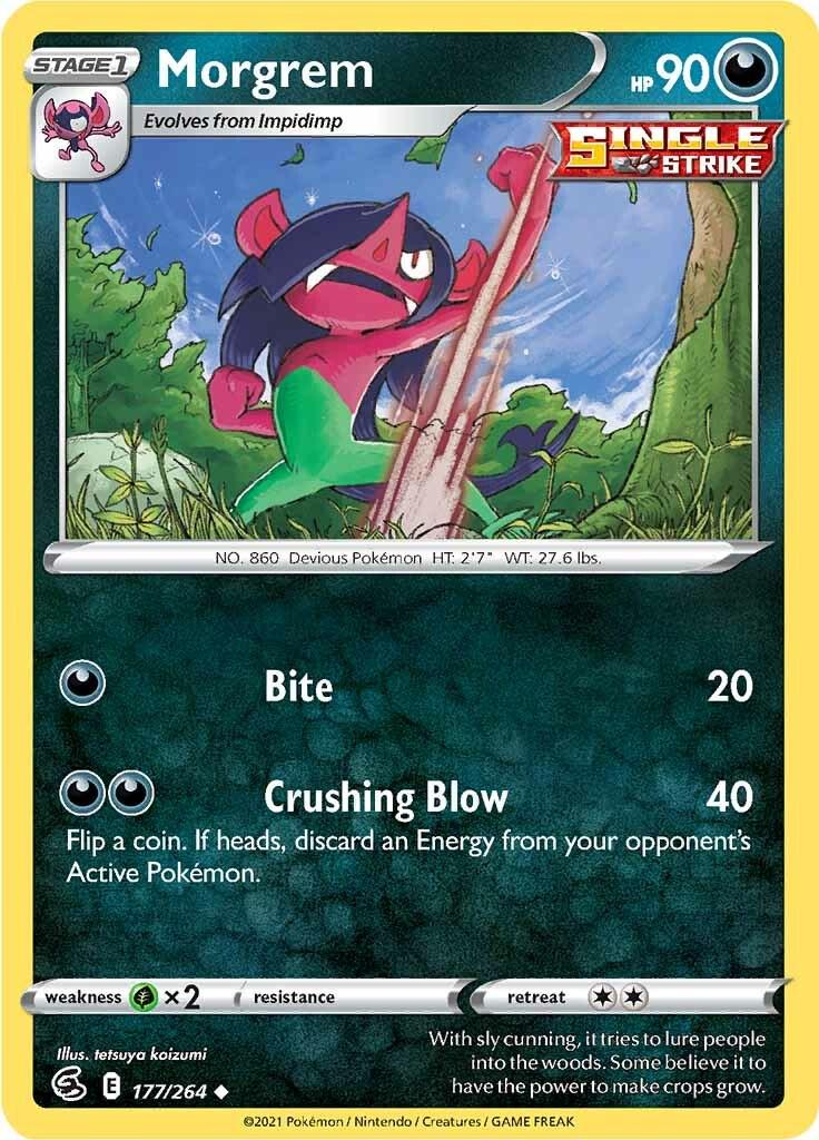 Morgrem #177 Pokemon Fusion Strike