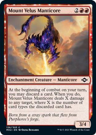 Mount Velus Manticore #136 Magic Modern Horizons 2