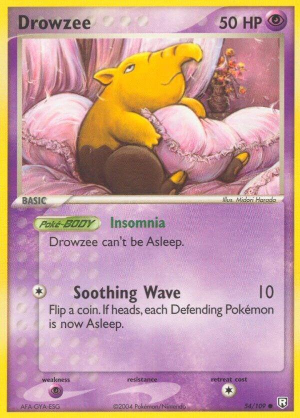 Drowzee #54 Pokemon Team Rocket Returns