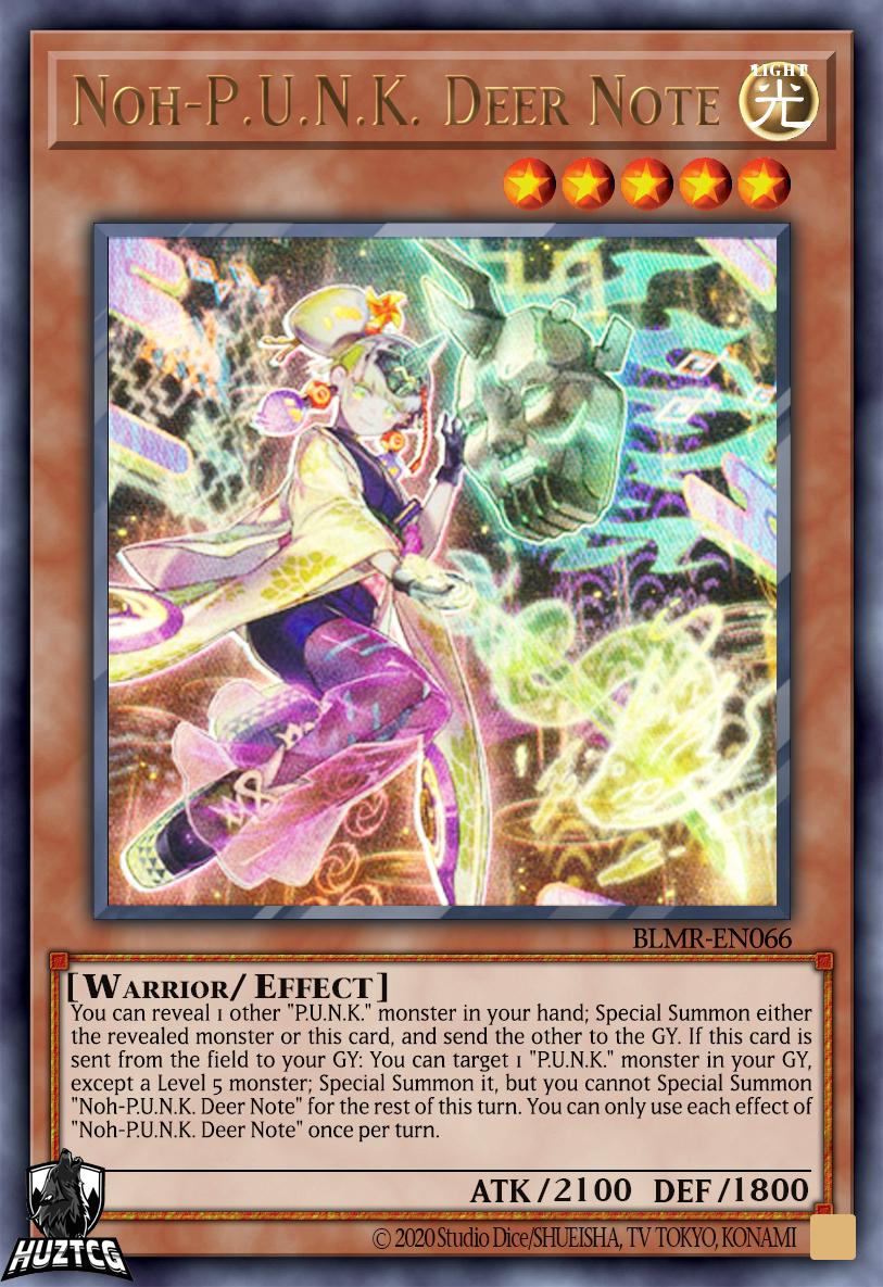 Noh-P.U.N.K. Deer Note BLMR-EN066 YuGiOh Battles of Legend: Monstrous Revenge