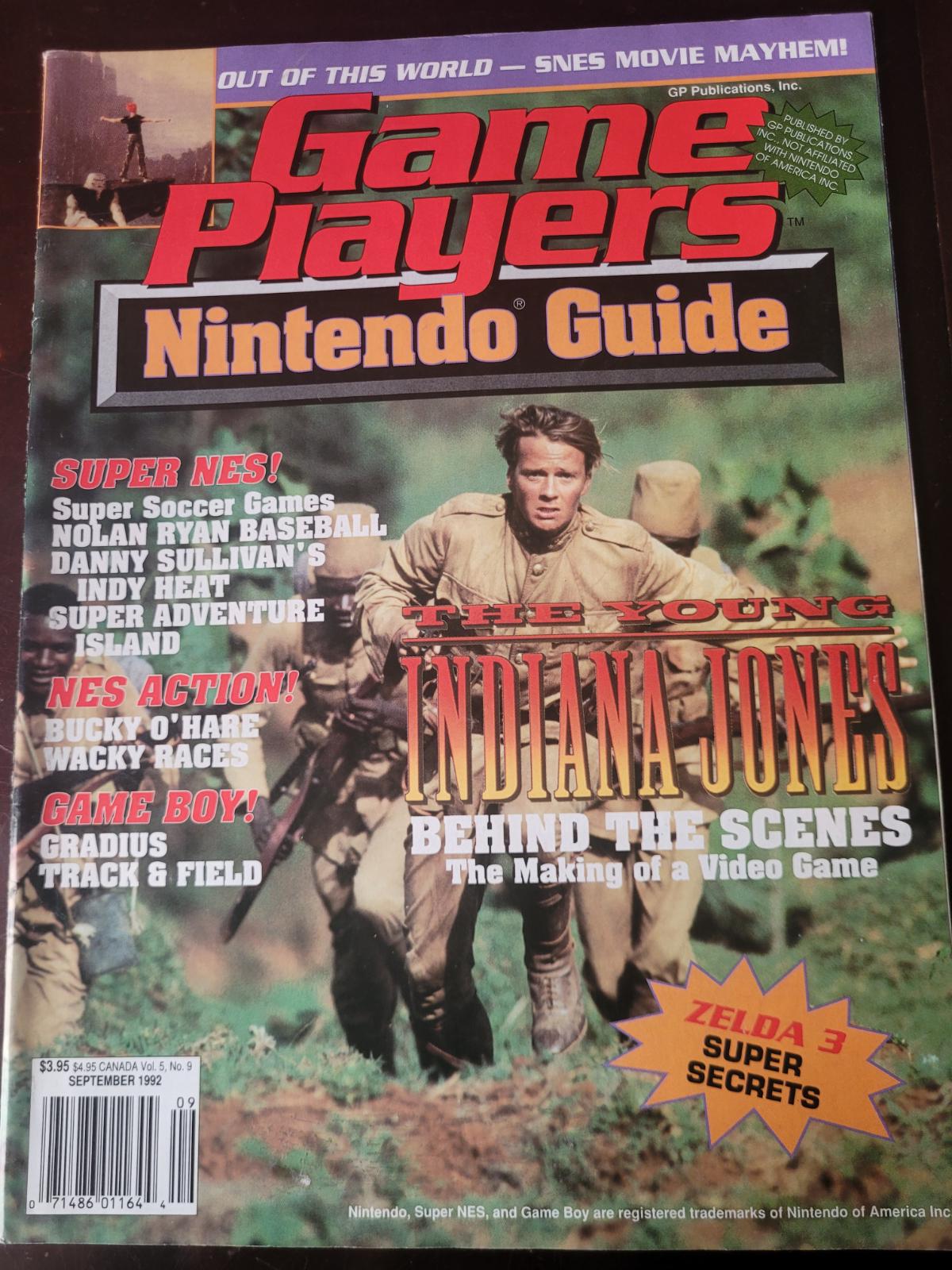 Game Player's Nintendo Guide Sept 1992 Strategy Guide