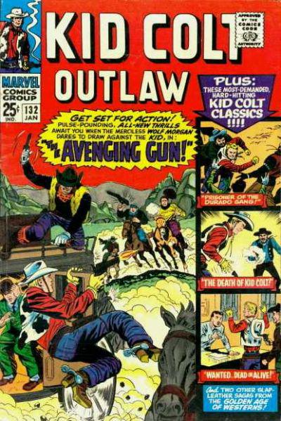 Kid Colt Outlaw #132 (1967) Comic Books Kid Colt Outlaw