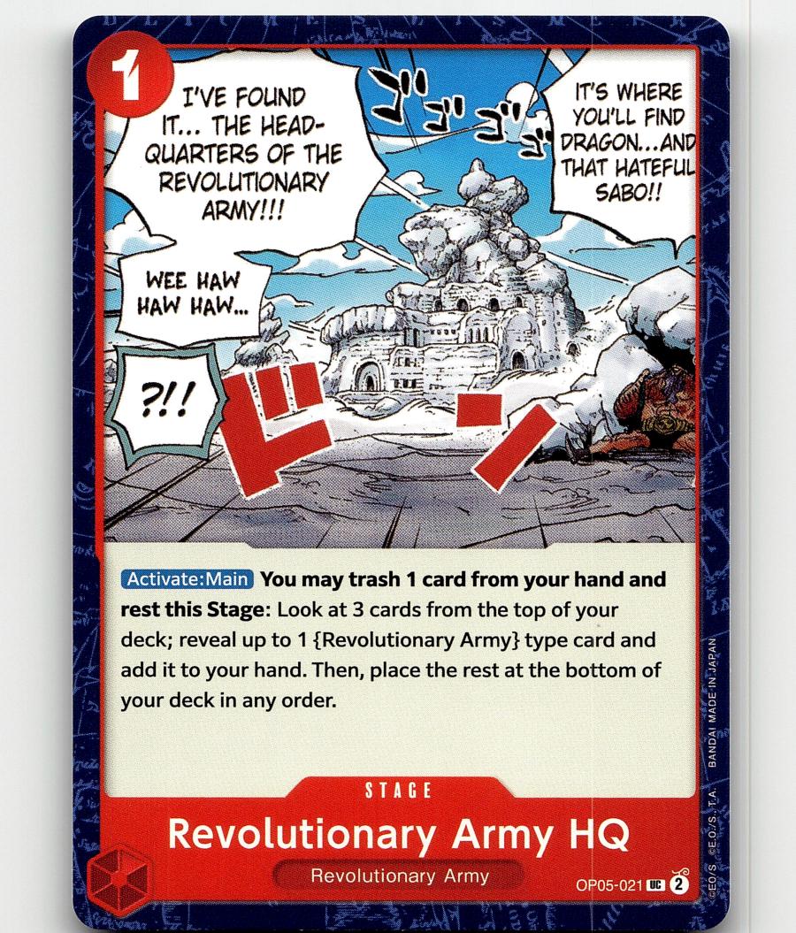 Revolutionary Army HQ OP05-021 One Piece Awakening of the New Era