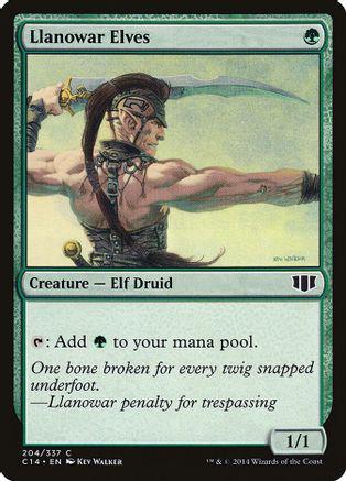 Llanowar Elves Magic Commander 2014