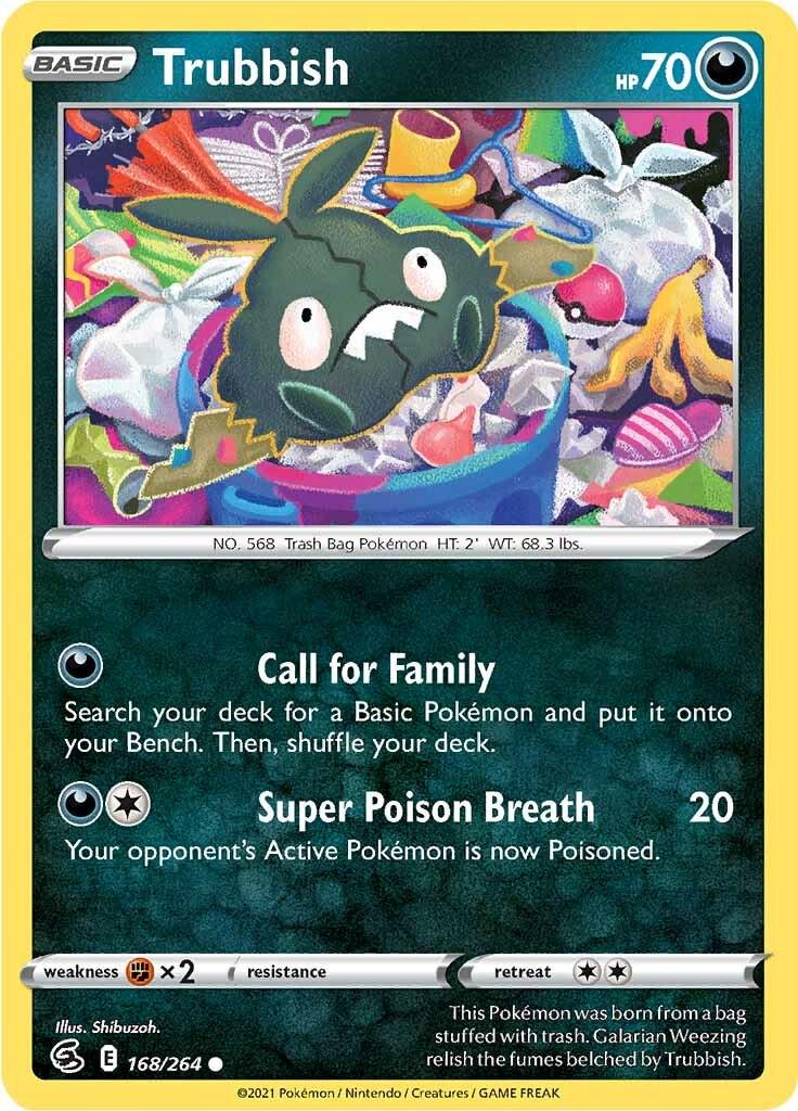Trubbish #168 Pokemon Fusion Strike