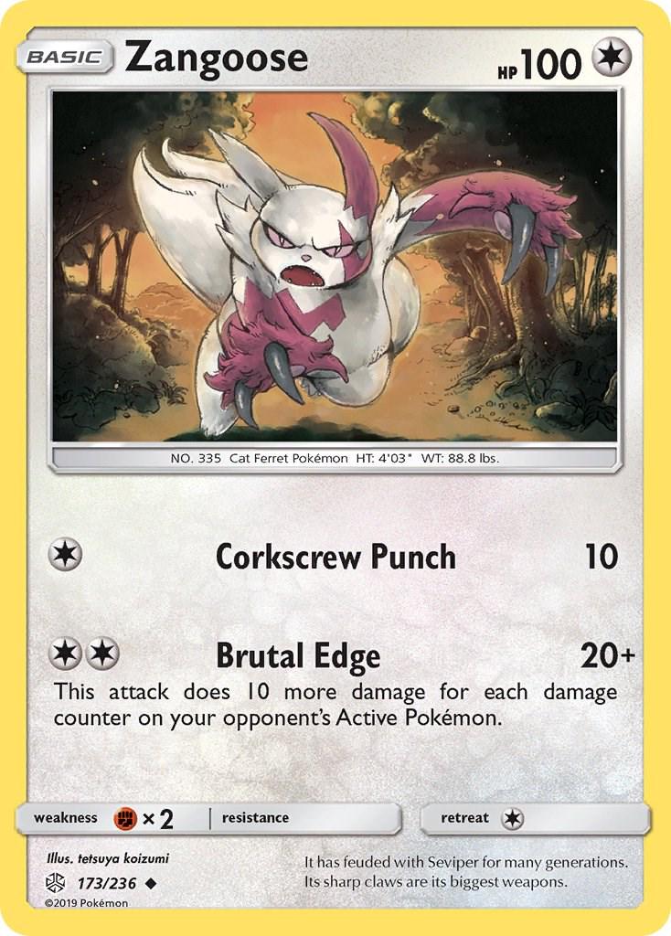 Zangoose #173 Pokemon Cosmic Eclipse