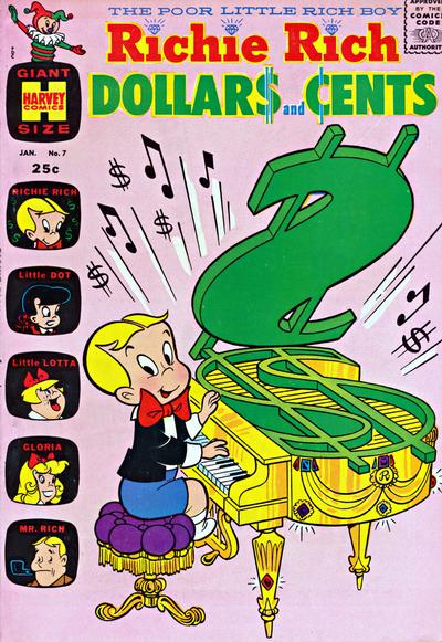 Richie Rich Dollars and Cents #7 (1965) Comic Books Richie Rich Dollars and Cents