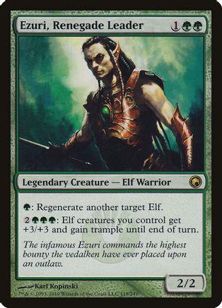 Ezuri Renegade Leader 1x FOIL SOM MTG Scars of Mirrodin Rare MINT green Ezuri Renegade Leader 1x FOIL SOM MTG Scars of Mirrodin Rare MINT green