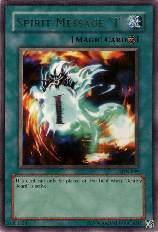 Spirit Message I LON-089 YuGiOh Labyrinth of Nightmare