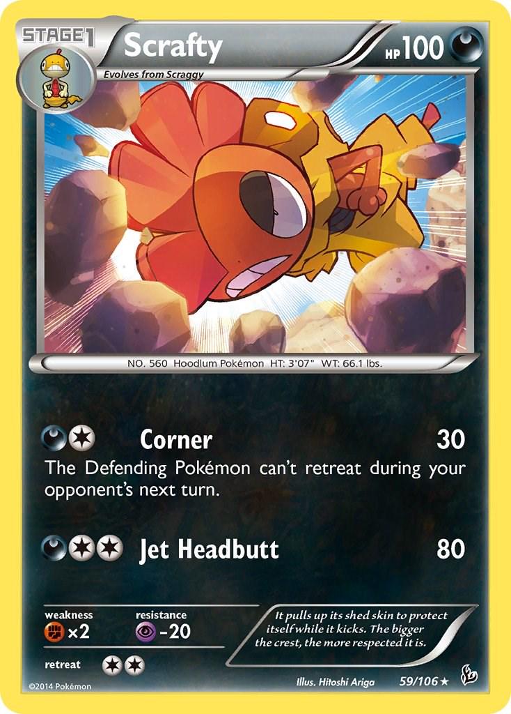 Scrafty #59 Pokemon Flashfire