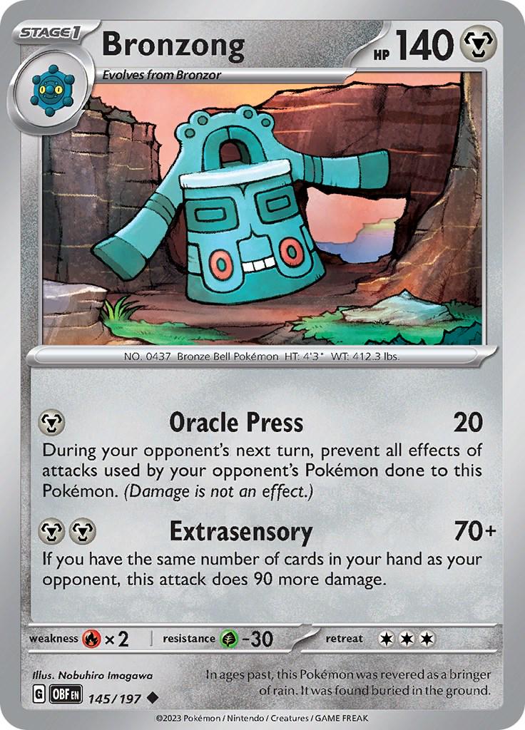 Bronzong #145 Pokemon Obsidian Flames
