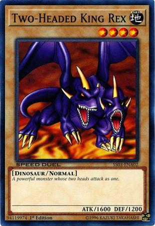 Two-Headed King Rex SS03-ENA02 YuGiOh Speed Duel Starter Decks: Ultimate Predators