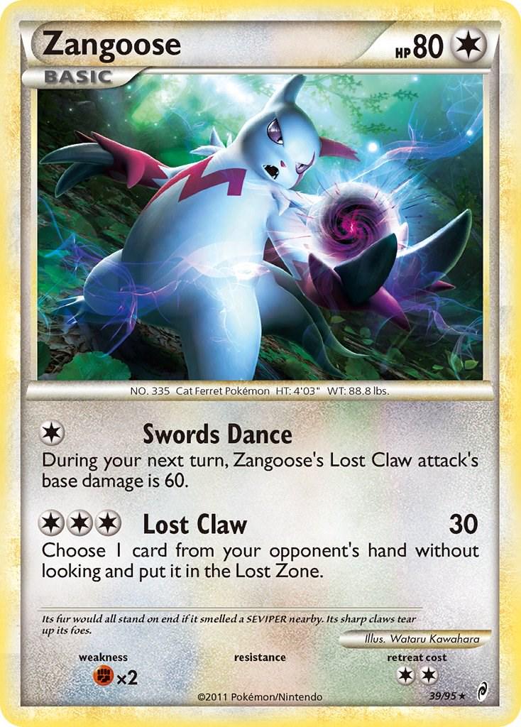 Zangoose #39 Pokemon Call of Legends