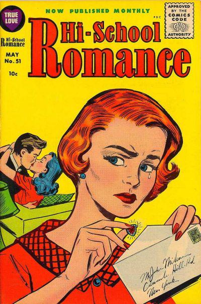 Hi-School Romance #51 (1956) Comic Books Hi-School Romance