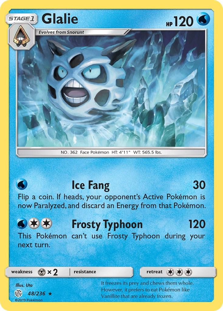 Glalie #48 Pokemon Cosmic Eclipse