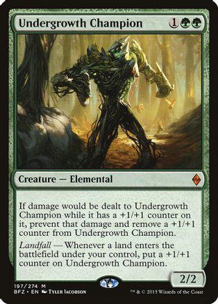 Undergrowth Champion Magic Battle for Zendikar