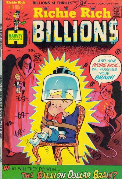 Richie Rich Billions #1 (1974) Comic Books Richie Rich Billions